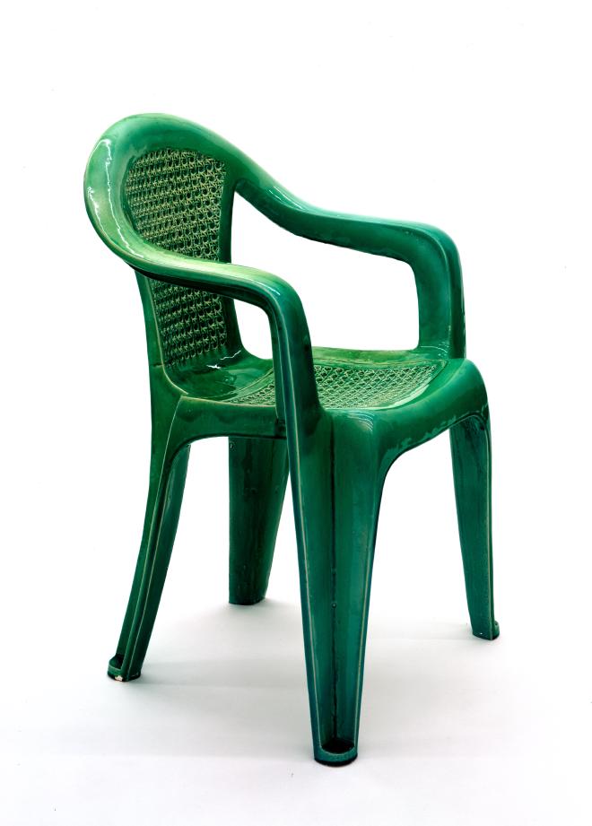 Green, Unique Mono-Block Resin Chair