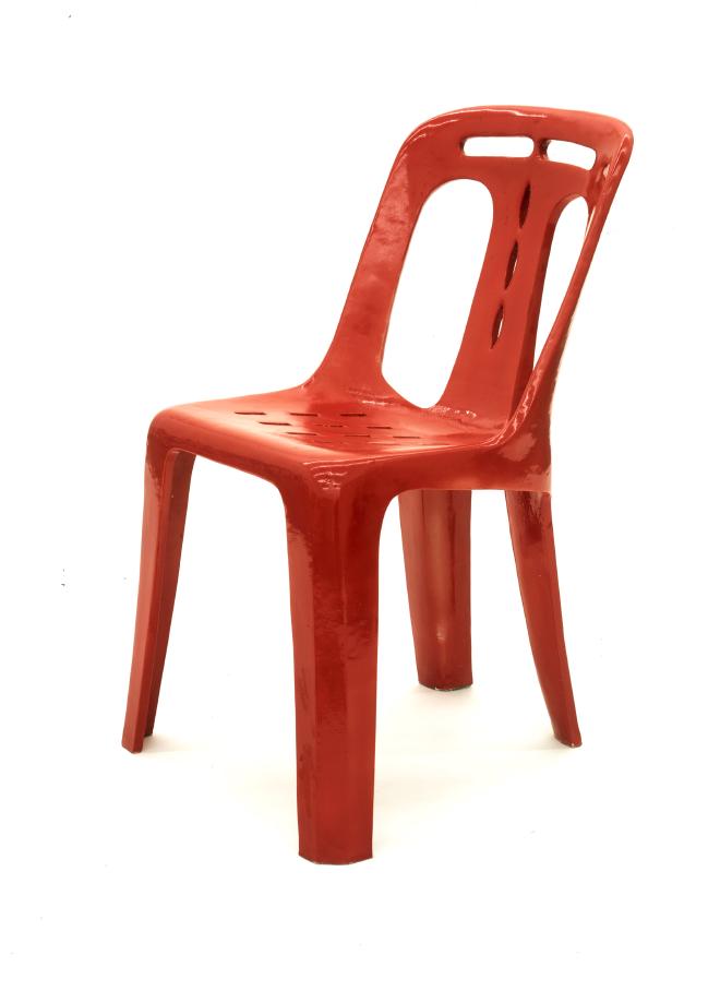 Red, Unique Mono-Block Resin Chair